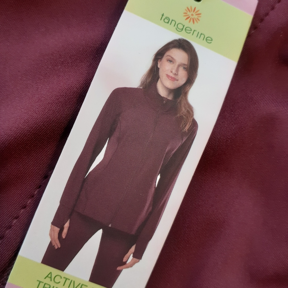 New women's small athletic tangerine jacket